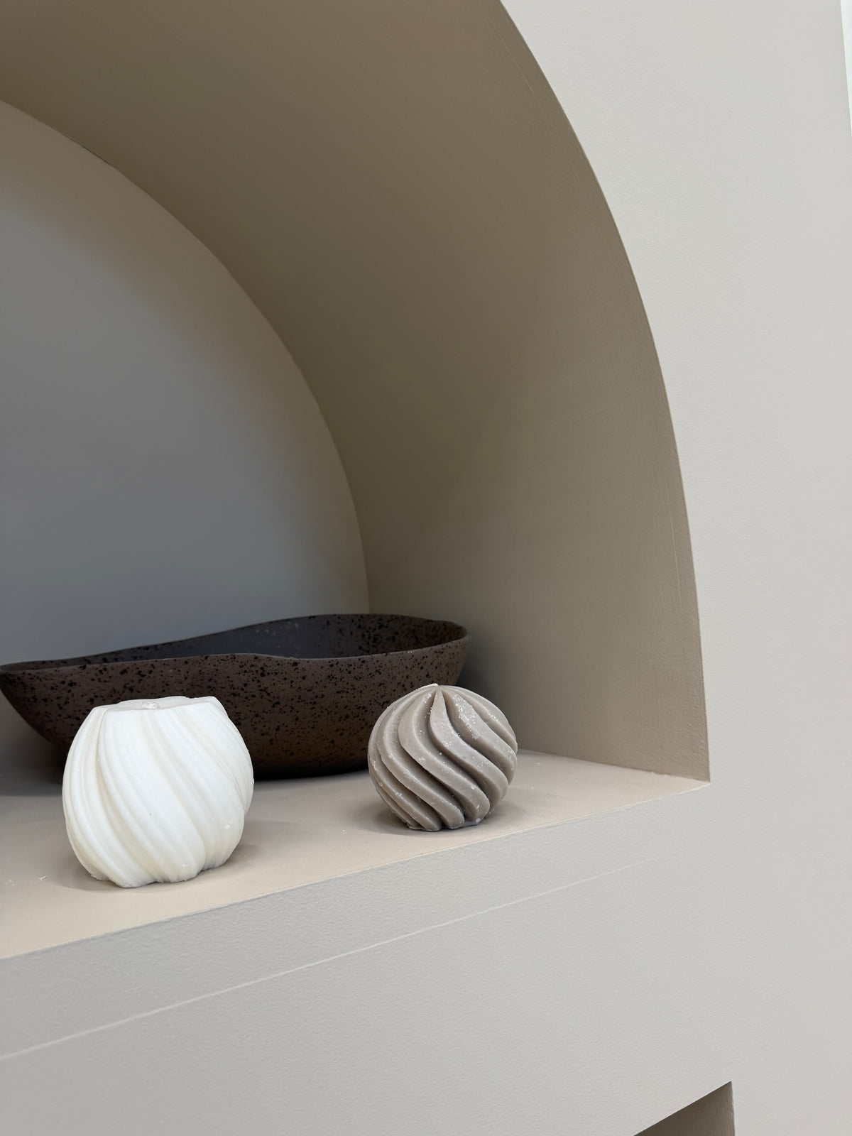 Spiral Sphere Candle