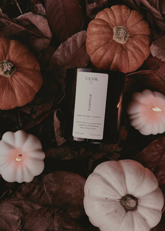 Pumpkin candle