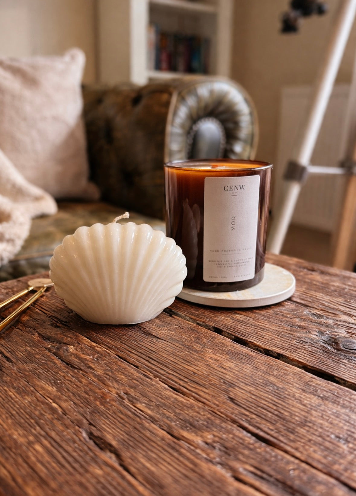 Welsh Sea-Shell Candle
